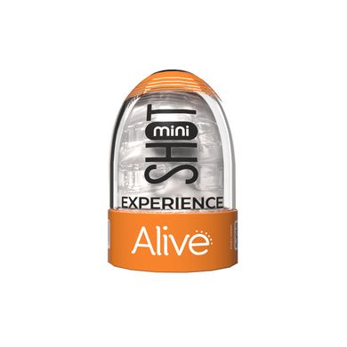 Alive Experience Mini Masturbator - яйце мастурбатор для чоловіків Transparent - фото