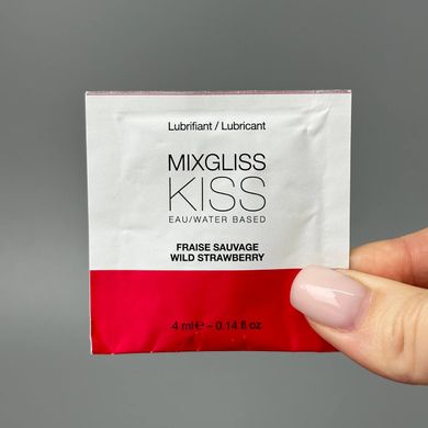 Ароматный лубрикант на водной основе MixGliss KISS Wild Strawberry пробник (4 мл)