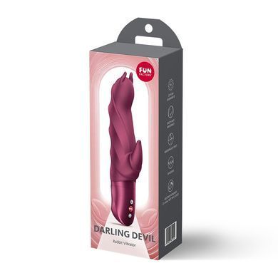 Вибратор-кролик Fun Factory Darling Devil Wine Red бордовый - фото
