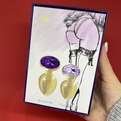 Набір анальних пробок з кристалом (3; 3,5 см) RIANNE S Booty Plug Luxury Set - фото