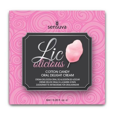 Саше Гель для минета Sensuva Lic-o-licious Cotton Candy 6 мл