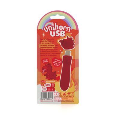 Мінівібратор-єдиноріжка Unihorn USB Bullet Blaze Diablo - фото