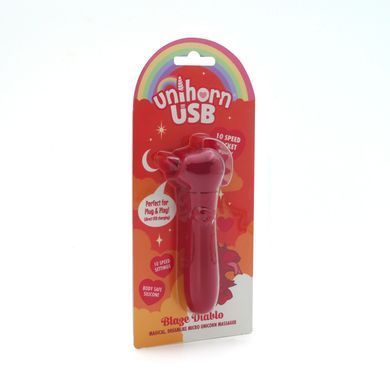 Мінівібратор-єдиноріжка Unihorn USB Bullet Blaze Diablo - фото