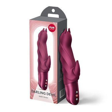 Вибратор-кролик Fun Factory Darling Devil Wine Red бордовый - фото