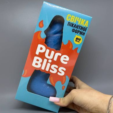 Свеча в виде члена Pure Bliss BIG Blue голубая