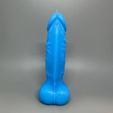 Свеча в виде члена Pure Bliss BIG Blue голубая