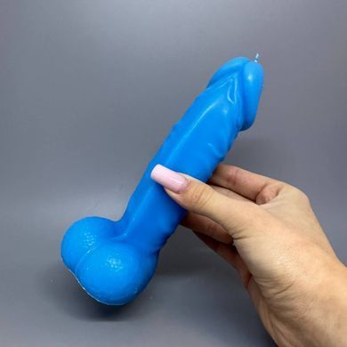 Свеча в виде члена Pure Bliss BIG Blue голубая