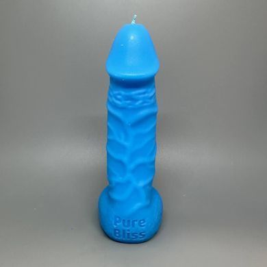 Свеча в виде члена Pure Bliss BIG Blue голубая