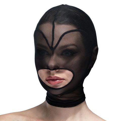 Маска сердце с прорезью Feral Feelings Hearts Mask Black/Black