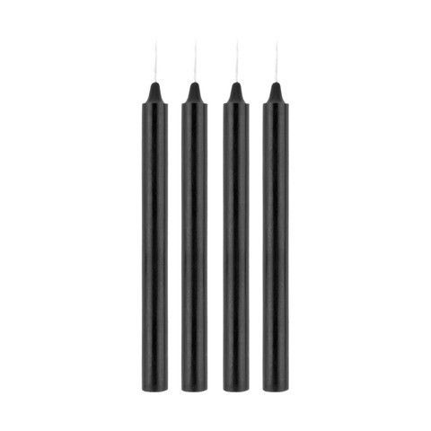 Набір низькотемпературних БДСМ свічок Rosy Gold Seduction Candle Set Black (4 шт)