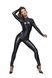 Бодістокінг Noir Handmade F162 Powerwetlook overall with leash and two-way zipper L