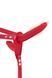 Подвійний вібрострапон Fetish Tentation Vibrating StrapOn Double red (м'яте паковання) - фото товару