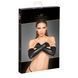Митенки Noir Handmade F213 Elastic eco leather fingerless gloves L