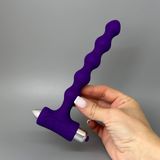 Купить Анальные бусы с вибрацией Rocks Off Petite Sensations фиолетовые