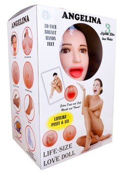 Секс-кукла надувная с вибрацией BOSS SERIES Angelina 3D Vibrating