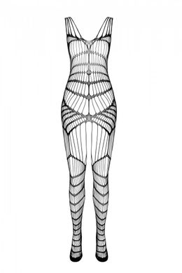 Тілесний ажурний тілесний бодістокінг зі складним вертикальним плетінням Casmir CA004 - фото