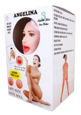 Секс-кукла надувная с вибрацией BOSS SERIES Angelina 3D Vibrating