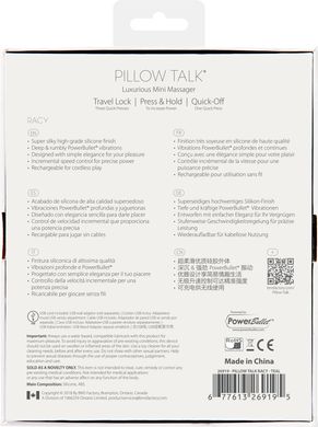 Pillow Talk Racy - вібратор для точки G Teal - фото