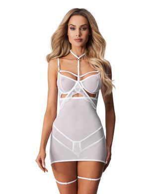 Сорочка Obsessive Arrowel White chemise S/M біла