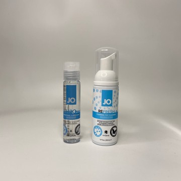 Набір System JO вагінальна змазка H2O ORIGINAL (30 мл) + очищаюча пінка REFRESH (50 мл)