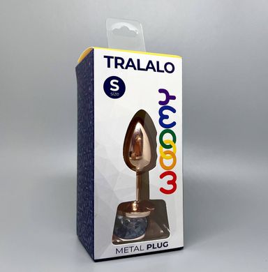 Анальна пробка з кристалом Wooomy Tralalo Metal Plug Size S (2,8 см) - фото