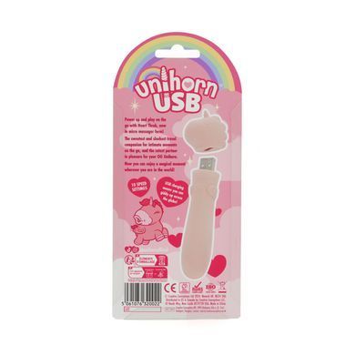 Вибропуля-единорожка Unihorn USB Bullet Heart Throb - фото
