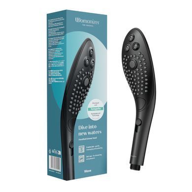 Насадка-стимулятор для душу 2в1 Womanizer Wave Black - фото