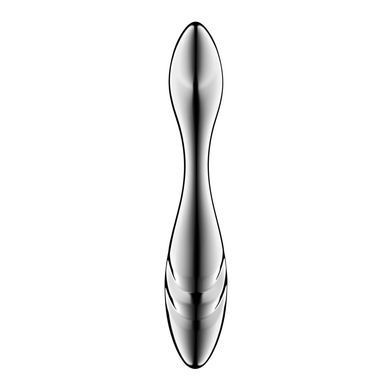 Двосторонній металевий фалоімітатор Satisfyer Pure Gravity 3 (21 см) - фото