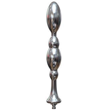 Металлический анальный плаг для секс-машин Hismith Bullet Anal Toy, Серебристый
