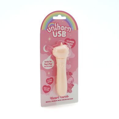 Вибропуля-единорожка Unihorn USB Bullet Heart Throb - фото