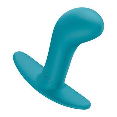 Анальная пробка Fun Factory BOOTIE L Aquamarine бирюзовая 3,8 см - фото