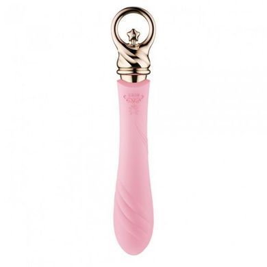 ZALO COURAGE Fairy Pink - вибратор&nbsp;для точки G с подогревом и гибкой головкой - фото