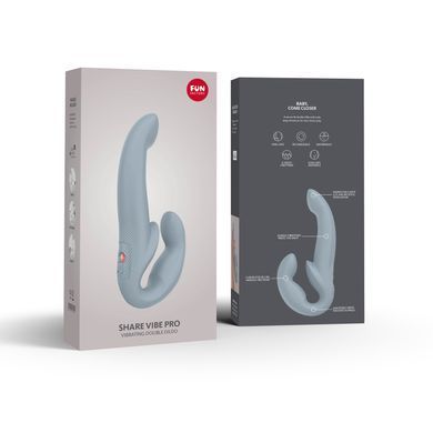 Страпон безремінний Fun Factory Share Vibe Pro Cool Grey (м'яте паковання) - фото