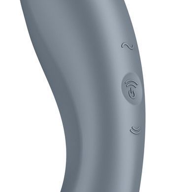 Satisfyer Curvy Trinity 1 &ndash; вакуумний вібратор BlueGrey - фото