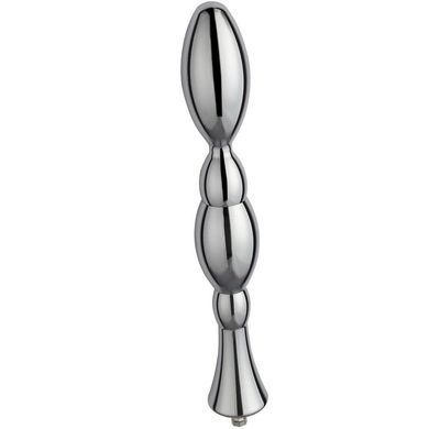 Металлический анальный плаг для секс-машин Hismith Bullet Anal Toy, Серебристый