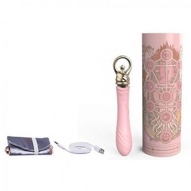 ZALO COURAGE Fairy Pink - вибратор&nbsp;для точки G с подогревом и гибкой головкой - фото