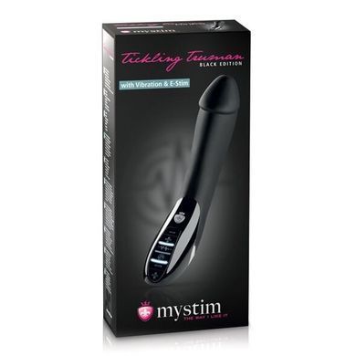 Mystim Tickling Truman eStim Black - вибратор с электростимуляцией - фото