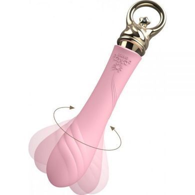 ZALO COURAGE Fairy Pink - вибратор&nbsp;для точки G с подогревом и гибкой головкой - фото
