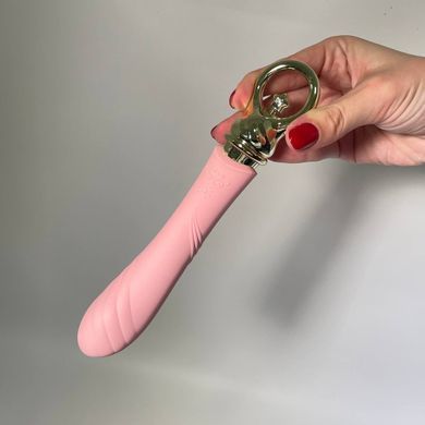 ZALO COURAGE Fairy Pink - вибратор&nbsp;для точки G с подогревом и гибкой головкой - фото