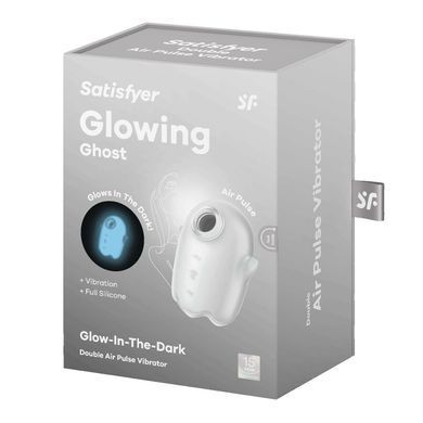 Вакуумний вібратор Satisfyer Glowing Ghost White - фото