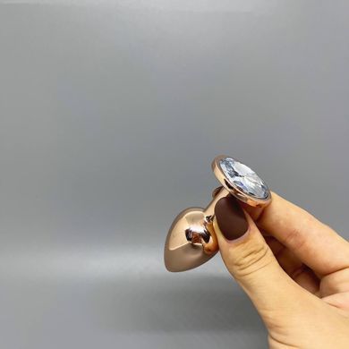 Анальная пробка с кристаллом (2,8 см) Wooomy Tralalo Metal Plug Size S - фото