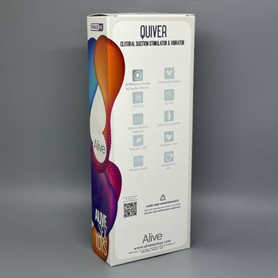 Alive New Midnight Quiver вакуумний стимулятор клітора Teal - фото