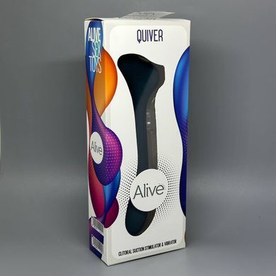 Alive New Midnight Quiver вакуумний стимулятор клітора Teal - фото
