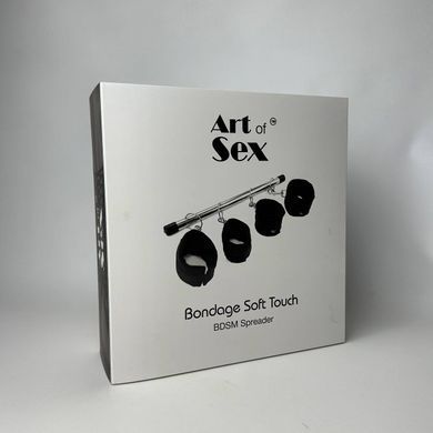 БДСМ розпірка Art of Sex Bondage Soft Touch BDSM Spreader, Чорний