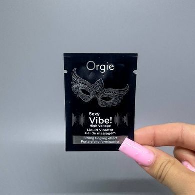 Саше Рідкий вібратор Orgie SEXY VIBE High Voltage Висока напруга (2 мл)