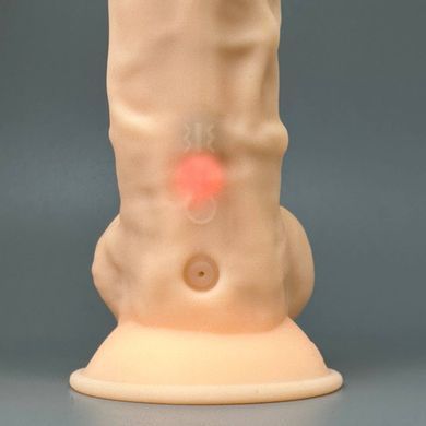 Фалоімітатор з вібрацією SilexD Vetus Vibro Flesh MODEL 1 size 8in (20,3 см) - фото