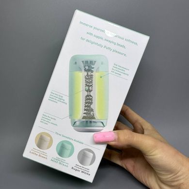 TENGA PUFFY MINT GREEN - вакуумний мастурбатор м'ятний - фото