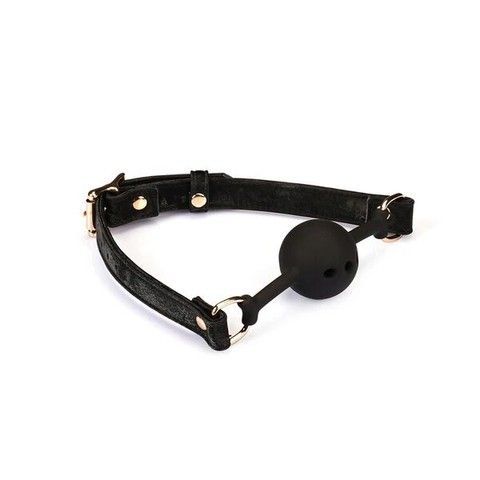 Кляп з кулькою Liebe Seele Boudoir Amor Ball Gag Black - фото