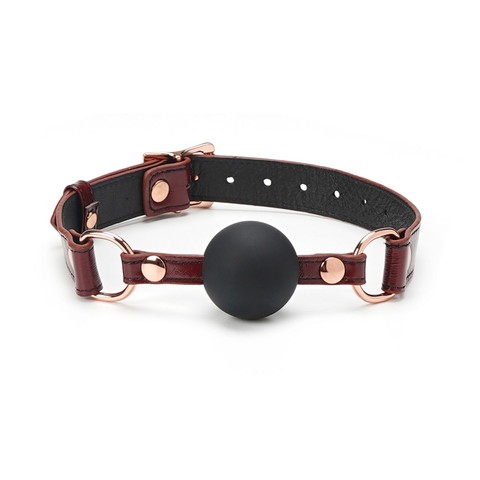 Кляп с шариком Liebe Seele Wine Red Ball Gag - фото