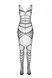 Тілесний ажурний тілесний бодістокінг зі складним вертикальним плетінням Casmir CA004 - фото товару